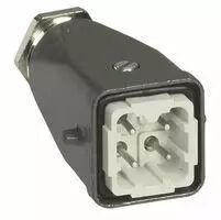 Connect multip�les Hypra - 10 A - 400 V - 4P+T - capot m�le sortie vert - m�tal (053141)