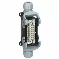 Connect multip�les Hypra - 16 A - 500 V - 10P+T - emb fem saillie - 2 entr�es (053171)
