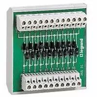 Module test lampes centralisation d�faut - 10 sorties -fixation rail sym ou asym (036629)