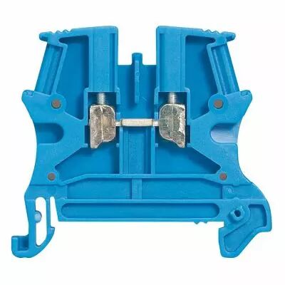 Bloc jonc Viking 3 � vis - 1 jonction/1 entr�e/1 sortie - bleu - pas 12 (037104)