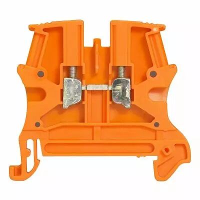 Bloc jonc Viking 3 � vis - 1 jonction/1 entr�e/1 sortie - orange - pas 5 (037120)
