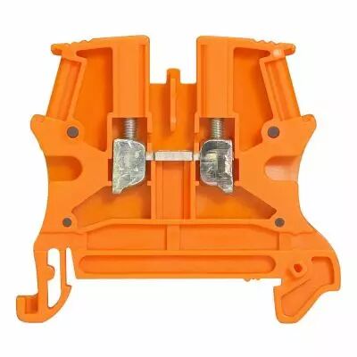 Bloc jonc Viking 3 � vis - 1 jonction/1 entr�e/1 sortie - orange - pas 6 (037121)