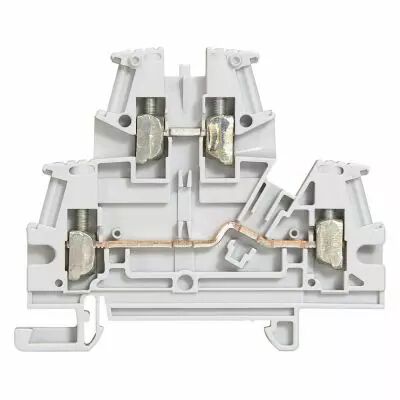 Bloc jonc Viking 3 � vis - 2 jonctions - 2 �tages - gris - pas 5 (037167)