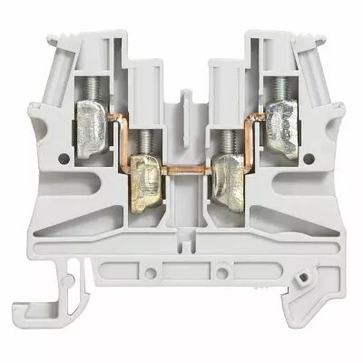 Bloc jonc Viking 3 � vis - 1 jonc/2 entr�es/2 sorties - gris - pas 6 (037169)