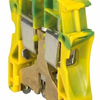 Bloc jonc Viking 3 � vis - 1 jonc - 1entr�e/1 sortie - vert/jaune - pas 15 (037175)