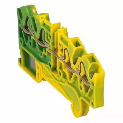 Bloc jonc Viking 3 � ressort - 1 jonc/4 conduc -2entr/2sort-vert/jaune - pas 5 (037212)