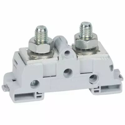 Bloc jonction de puissance Viking 3 - rails sym�triques - M10 - pas 34 - Larg 25 (039073)
