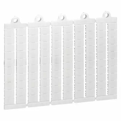 Plaque rep�res bloc jonction Viking 3 - vierges - pas 8 mm (039502)