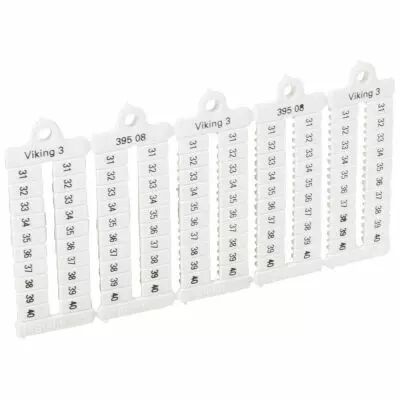Plaque rep�res bloc jonction Viking 3 - lect horiz - pas 5 - chiffres 31 � 40 (039508)