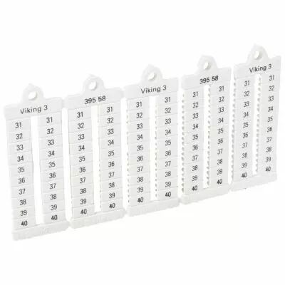 Plaque rep�res bloc jonction Viking 3 - lect vert - pas 5 - chiffres 31 � 40 (039558)