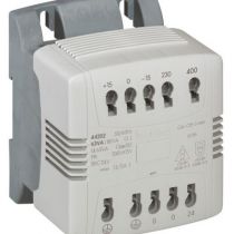Transfo cde et signal mono connexion auto - prim 230/400 V/sec 24 V - 63 VA (044202)