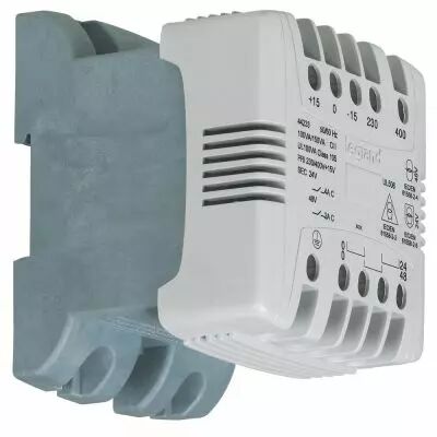 Transfo cde et signal mono bornes � vis - prim 230/400 V/sec 24/48 V - 100 VA (044233)