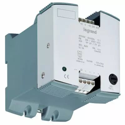 Alim redress�e monophas�e filtr�e - prim 230/400 V - 24 V= - 120 W - 5 A (047023)