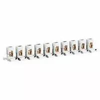 Barrette 10 bornes s�parables - cap 2x25 mm� - pas 21,5 mm (034003)