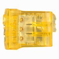 Borne connexion sans vis Nylbloc auto pour 3 fils - 24 A - 450 V~ - orange (034323)