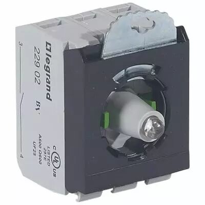 Osmoz compo - sous-ensemble bloc - t�te lum - � vis - 12/24V~/= - 2NO - blanc (023006)