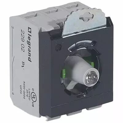 Osmoz compo - sous-ensemble bloc - t�te lum - � vis - 12/24V~/= - 2NO - vert (023008)