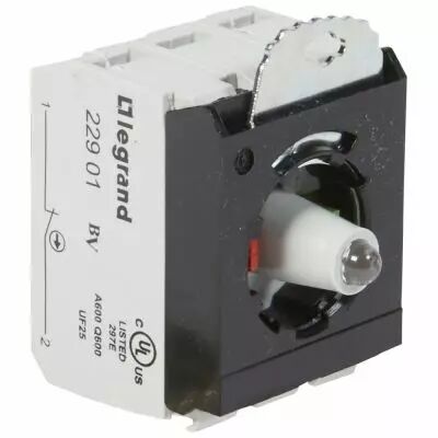 Osmoz compo - sous-ensemble bloc - t�te lum - � vis - 230V~ - NO+NF vert (023015)