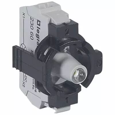Osmoz compo - sous-ensemble bloc - voyant - � ressort - 12/24V~/= - blanc (023110)