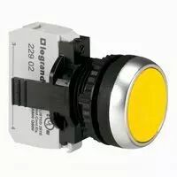Osmoz complet non lum � impulsion - affleurant IP 66 - jaune (023704)