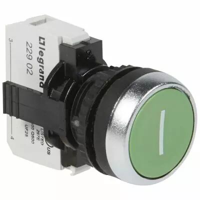 Osmoz complet non lum � impulsion - affleurant IP 66 - vert marqu� ''I'' (023709)
