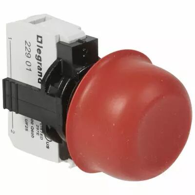 Osmoz complet non lum � impulsion - affleurant capuchonn� IP67 - rouge (023711)