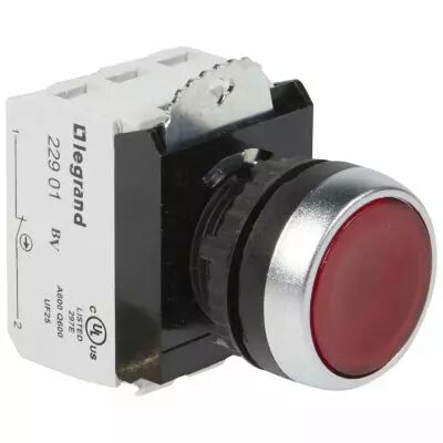Osmoz complet lum � impulsion - affleurant - rouge - 12/24 V~/= (023751)