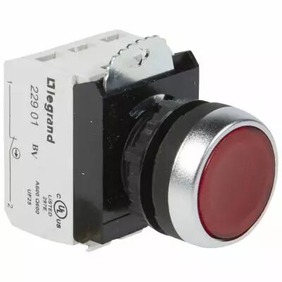 Osmoz complet lum � impulsion - affleurant - rouge - 230 V~ (023758)