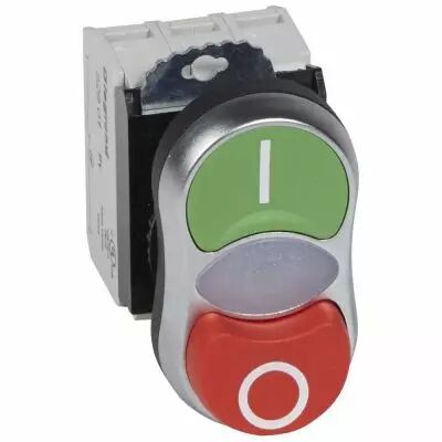 Osmoz complet lum � double touche - affleurant/d�passant - vert/rouge - 230 V~ (023767)