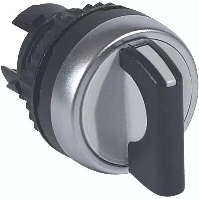 Osmoz compo - bouton tournant non lum - manette IP66 - 2 posit. fixes - noir (023903)