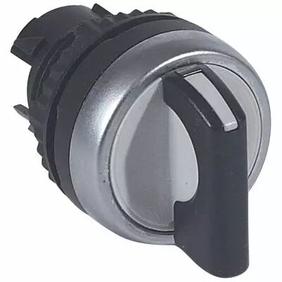Osmoz compo - bouton tournant non lum - manette - 3 posit. gauche 45� - noir (023926)