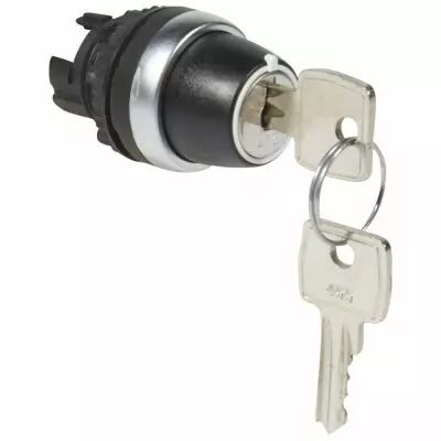 Osmoz compo - bouton tournant non lum - cl� - 2 posit. fixes ret cl� - 90� (023954)