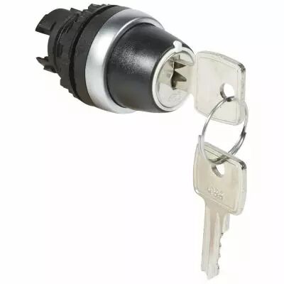 Osmoz compo - bouton tournant non lum - cl� - 3 posit. fixes ret cl� - 90� (023963)