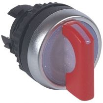 Osmoz compo - bouton tournant lum - manette - 2 posit. fixes - 45° - rouge -IP66 (024031)