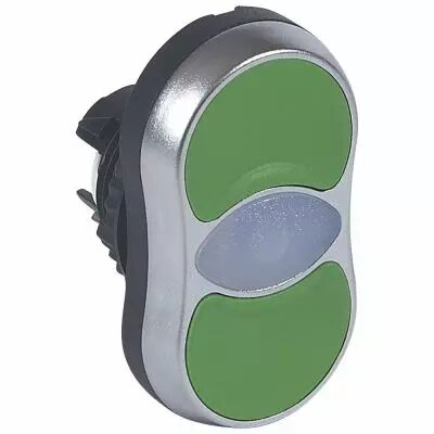 Osmoz compo - t�te lum - double touche - affleurant/affleurant - vert/vert -IP66 (024071)