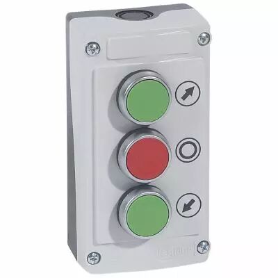 Osmoz - bo�te � boutons �quip�e - 3 trous -3 boutons � impulsion vert/rouge/vert (024236)