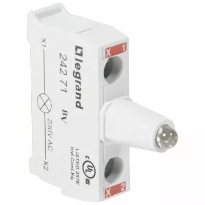 Osmoz bo�te � boutons - bloc lum led pour t�te - 230V~ - rouge (024271)