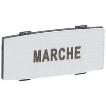 Osmoz étiquette - insert - avec texte - alu - petit modèle - ''MARCHE'' (024333)