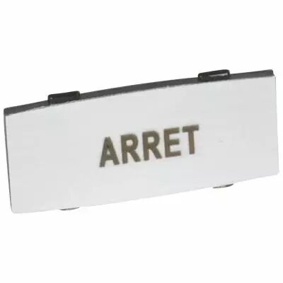Osmoz �tiquette - insert - avec texte - alu - petit mod�le - ''ARRET'' (024334)