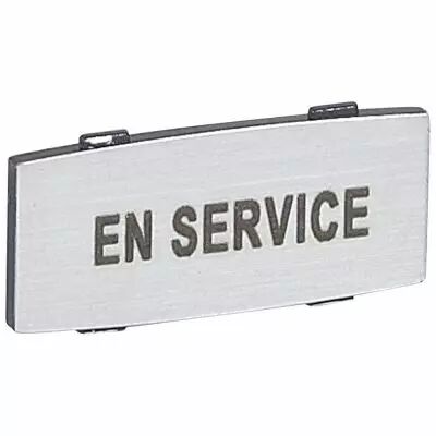 Osmoz �tiquette - insert - avec texte - alu - petit mod�le - ''EN SERVICE'' (024335)