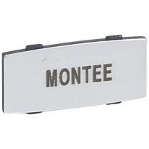 Osmoz étiquette - insert - avec texte - alu - petit modèle - ''MONTEE'' (024336)