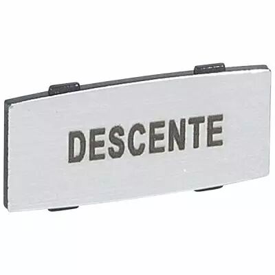 Osmoz �tiquette - insert - avec texte - alu - petit mod�le - ''DESCENTE'' (024337)