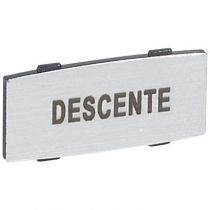 Osmoz étiquette - insert - avec texte - alu - petit modèle - ''DESCENTE'' (024337)