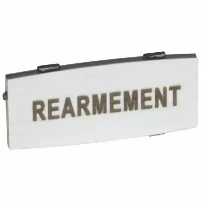 Osmoz �tiquette - insert - avec texte - alu - petit mod�le - ''REARMEMENT'' (024338)