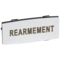 Osmoz étiquette - insert - avec texte - alu - petit modèle - ''REARMEMENT'' (024338)