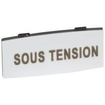 Osmoz étiquette - insert - avec texte - alu - petit modèle - ''SOUS TENSION'' (024339)