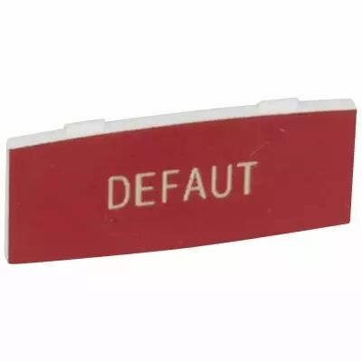 Osmoz �tiquette - insert - avec texte - alu - petit mod�le - ''DEFAUT'' fd rouge (024340)