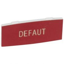 Osmoz étiquette - insert - avec texte - alu - petit modèle - ''DEFAUT'' fd rouge (024340)