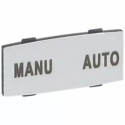 Osmoz �tiquette - insert - avec texte - alu - petit mod�le - ''MANU-AUTO'' (024343)