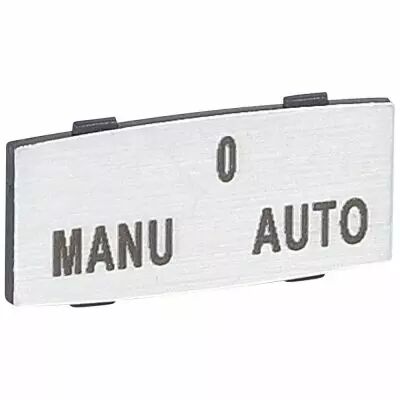 Osmoz �tiquette - insert - avec texte - alu - petit mod�le - ''MANU-O-AUTO'' (024344)